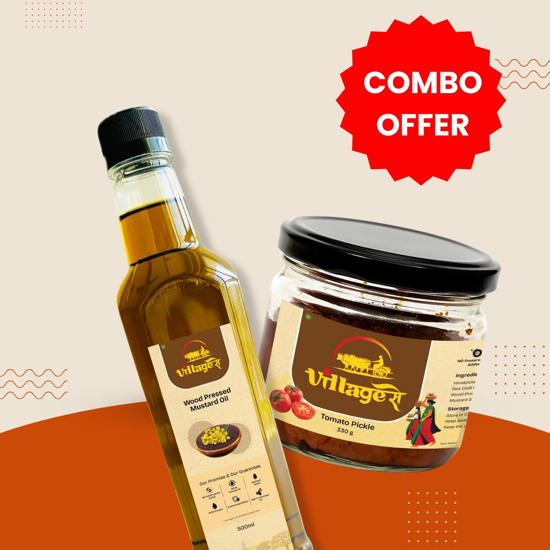 Mustard Oil & Tomato Pickle Combo