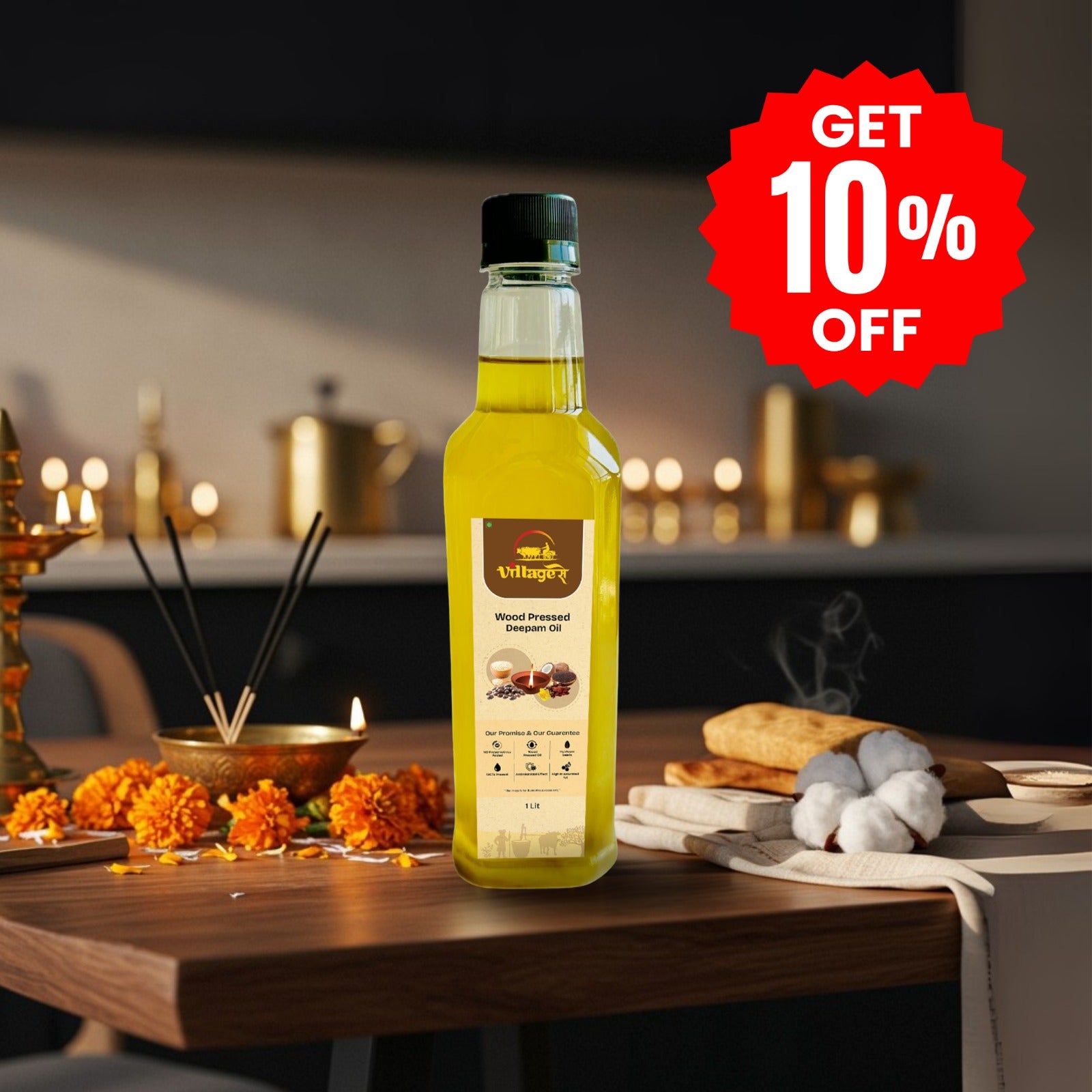 Pooja Oil Wood Pressed