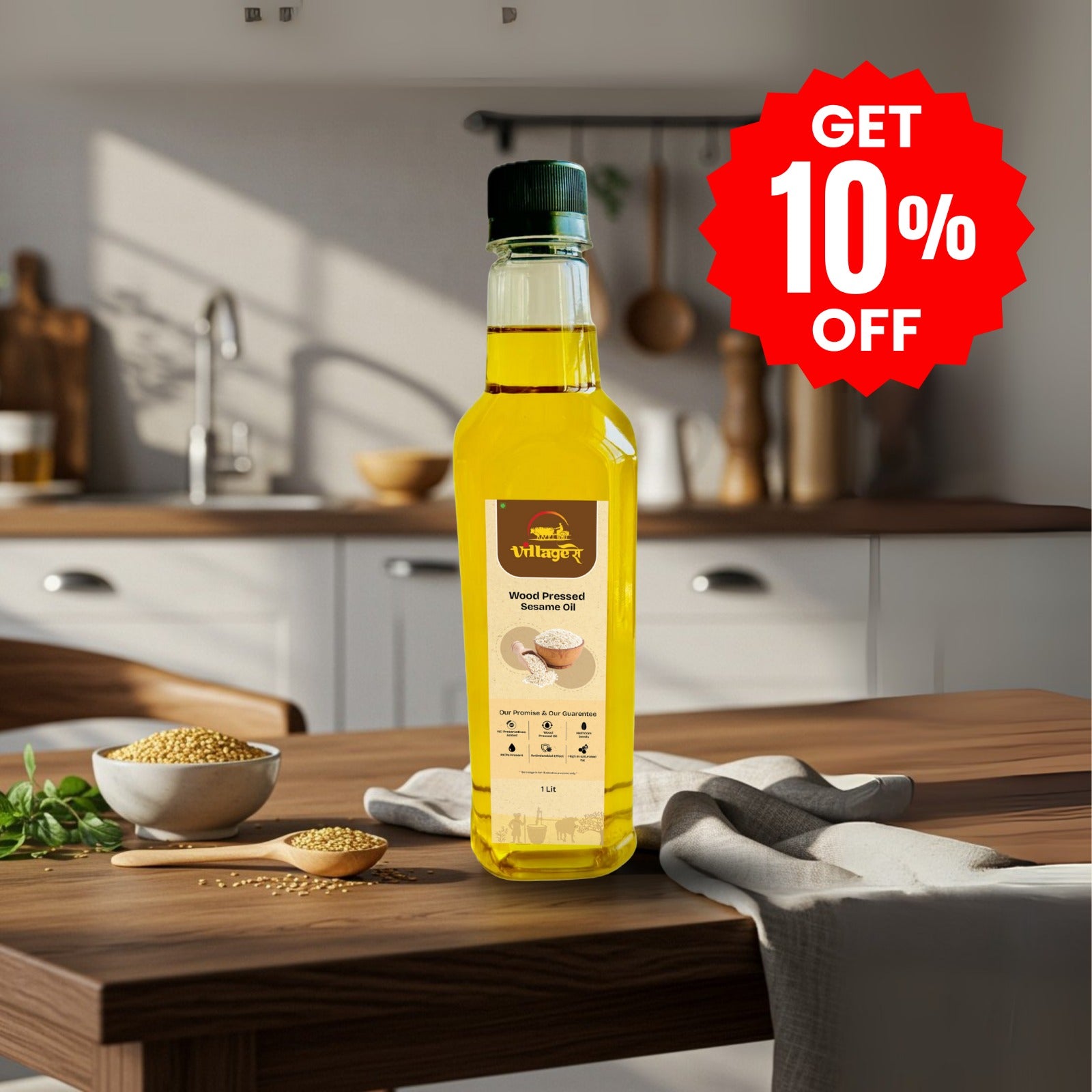 Sesame Oil Wood Pressed