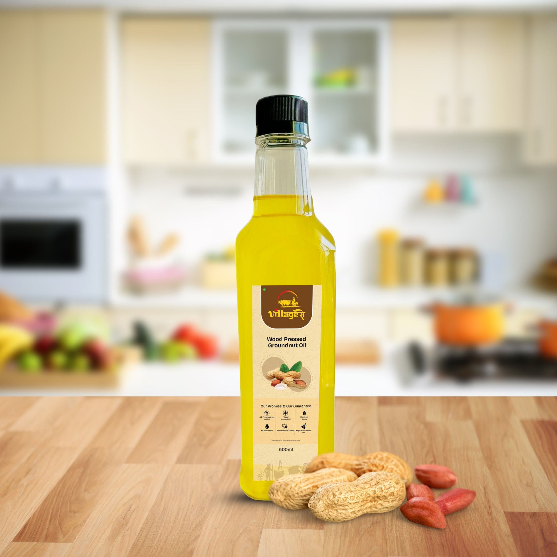 Groundnut Oil Wood Pressed
