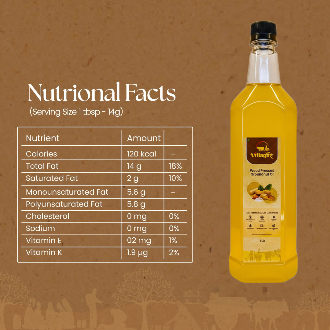 Groundnut Oil Wood Pressed